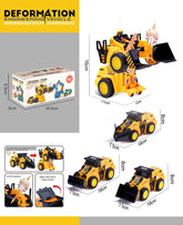 Wholesale Other Deformation Engineering Vehicle Robot Simulation Boys Car Truck Kids Toy Storage Toys Bulldozer